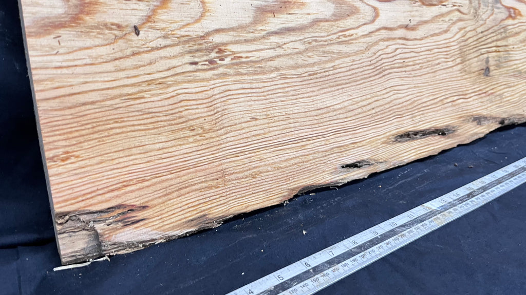 Reclained pitch pine plank, shelf, board 1040 L x 342 W x 24 D mm  (317)