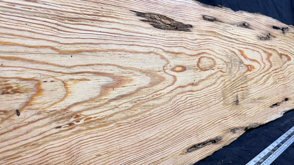 Reclained pitch pine plank, shelf, board 1040 L x 342 W x 24 D mm  (317)