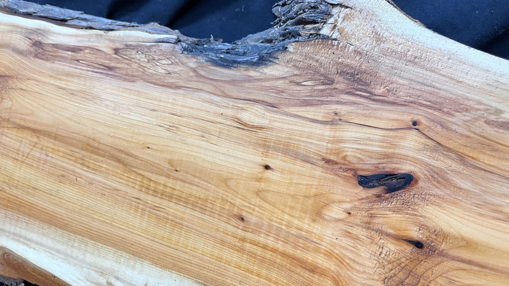 Hardwood yew, slab, board 1247 L x 290 W x 32 D mm    (322)