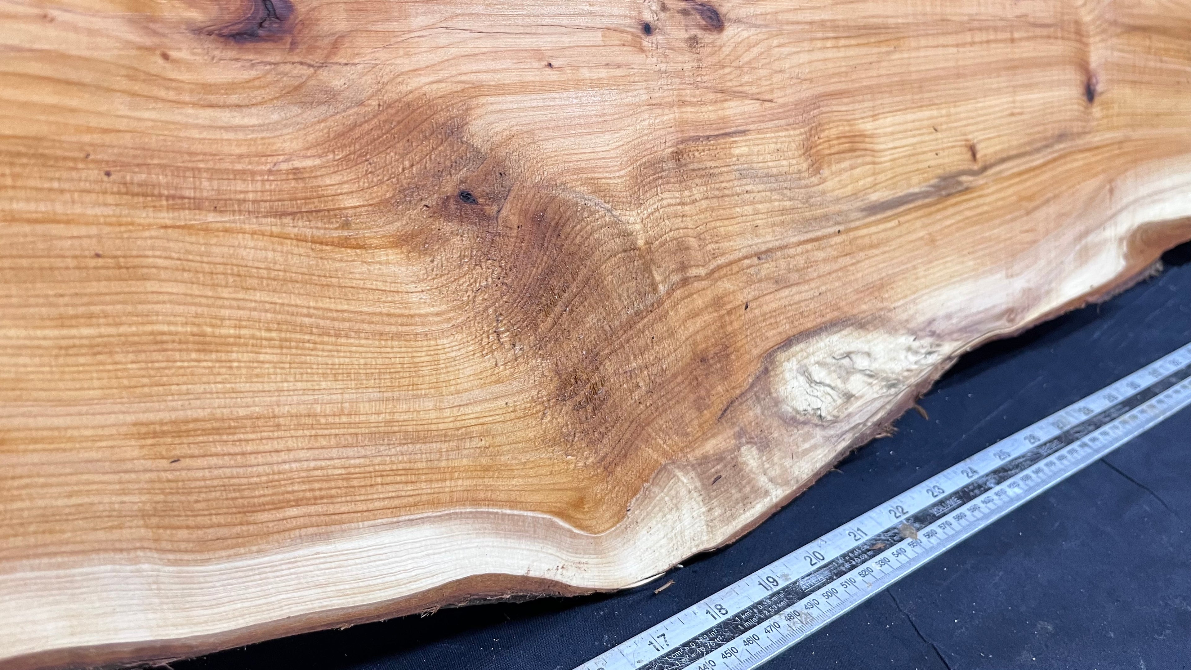 Hardwood yew, slab, board 1247 L x 290 W x 32 D mm    (322)