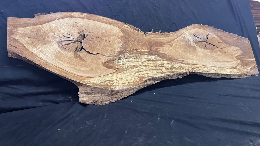 Oak resin project coffee table top 1578 L x 506 W x 22 D mm      (488mf)
