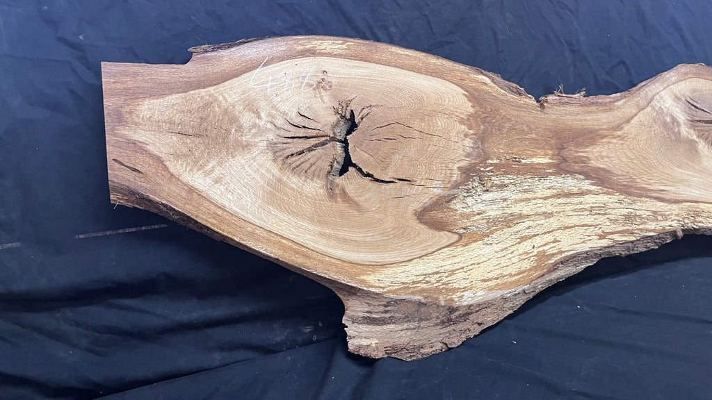 Oak resin project coffee table top 1578 L x 506 W x 22 D mm      (488mf)
