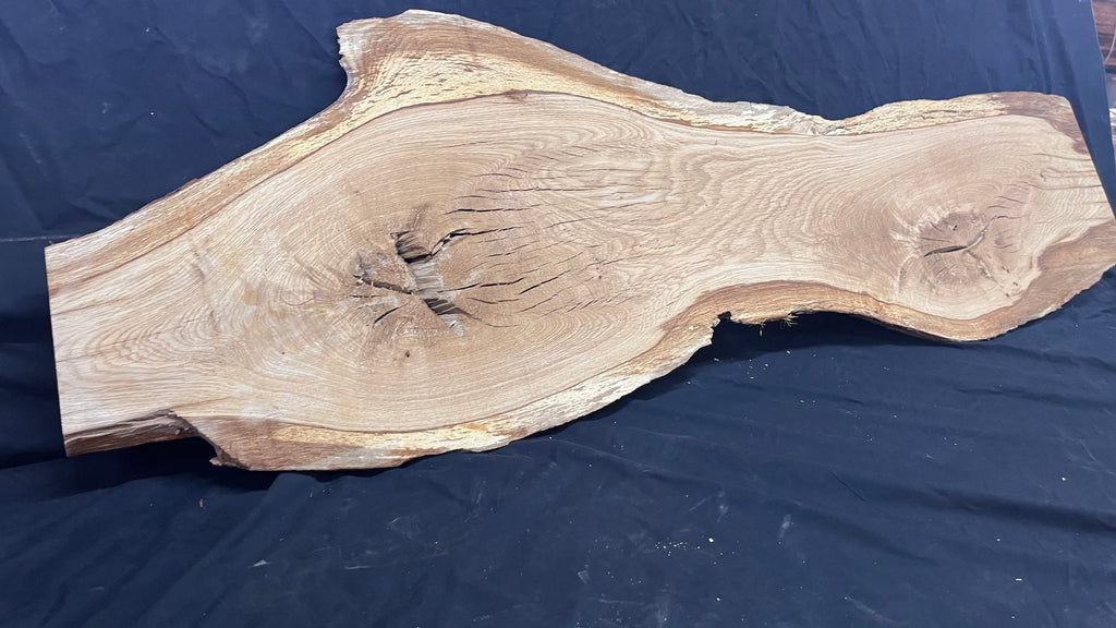 Oak resin project coffee table top 1578 L x 506 W x 22 D mm      (488mf)