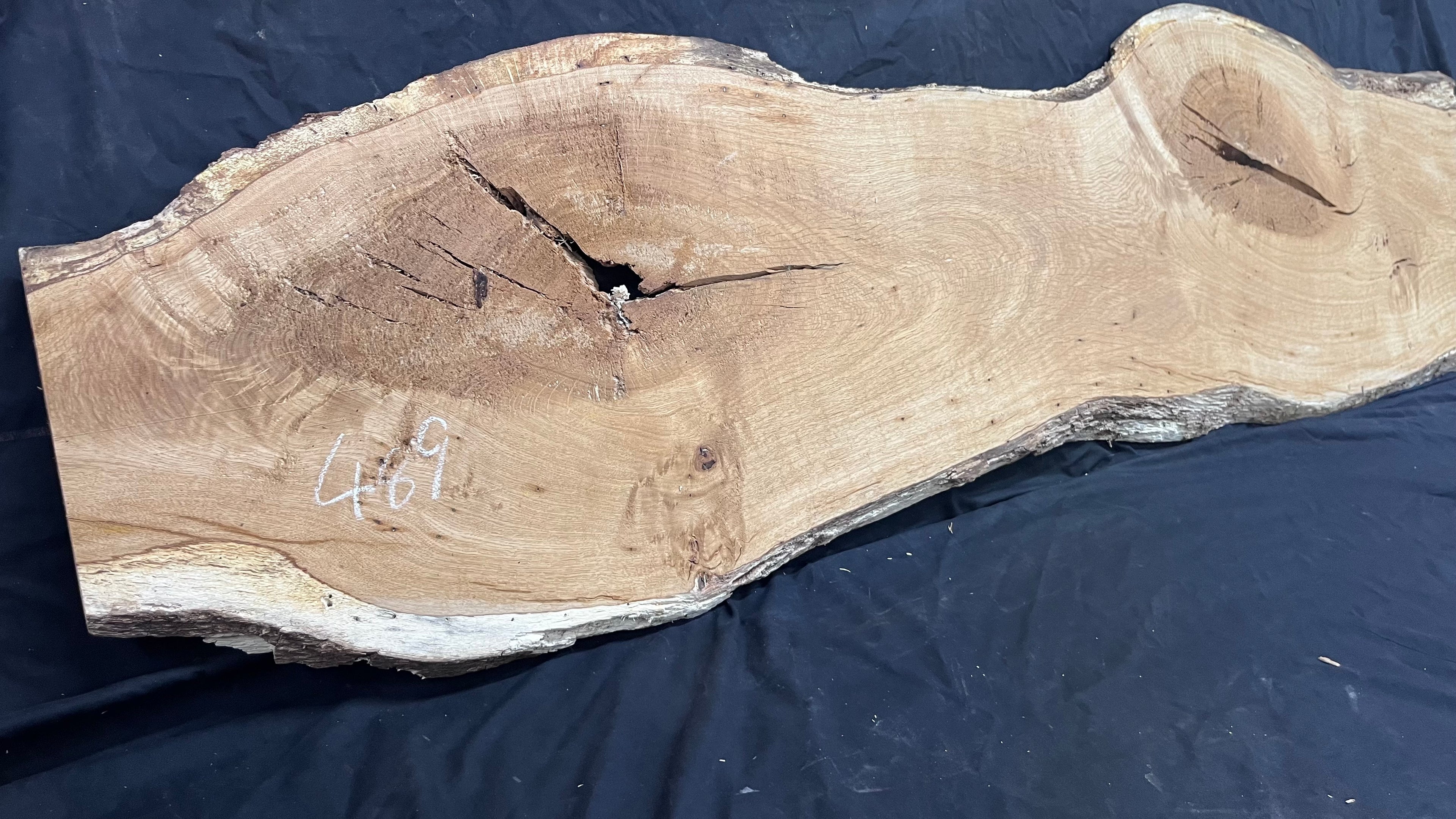 Oak resin project coffee table top 1770 L x 480 W x 31 D mm      (489mf)
