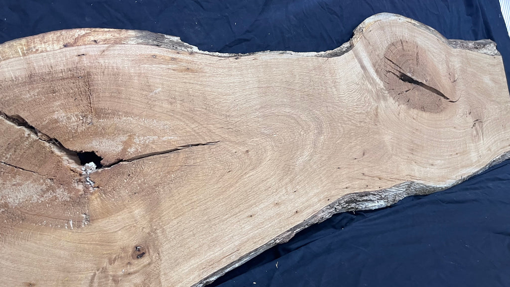 Oak resin project coffee table top 1770 L x 480 W x 31 D mm      (489mf)