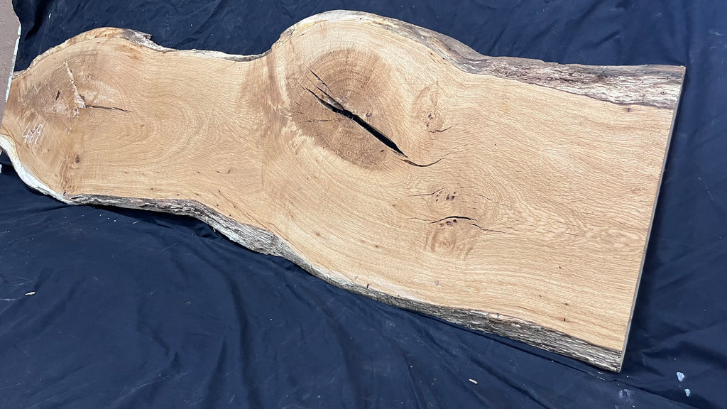 Oak resin project coffee table top 1770 L x 480 W x 31 D mm      (489mf)