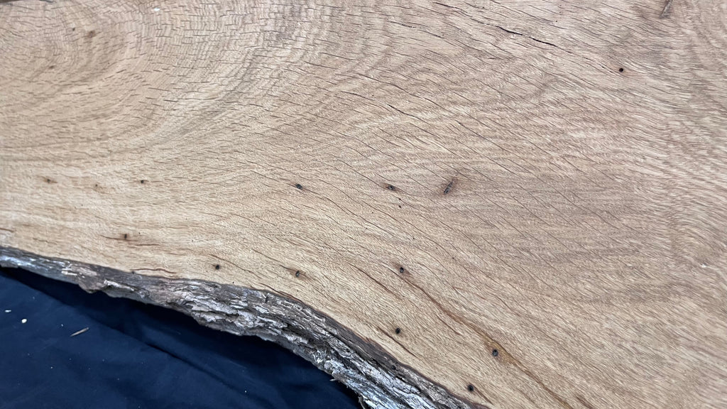 Oak resin project coffee table top 1770 L x 480 W x 31 D mm      (489mf)
