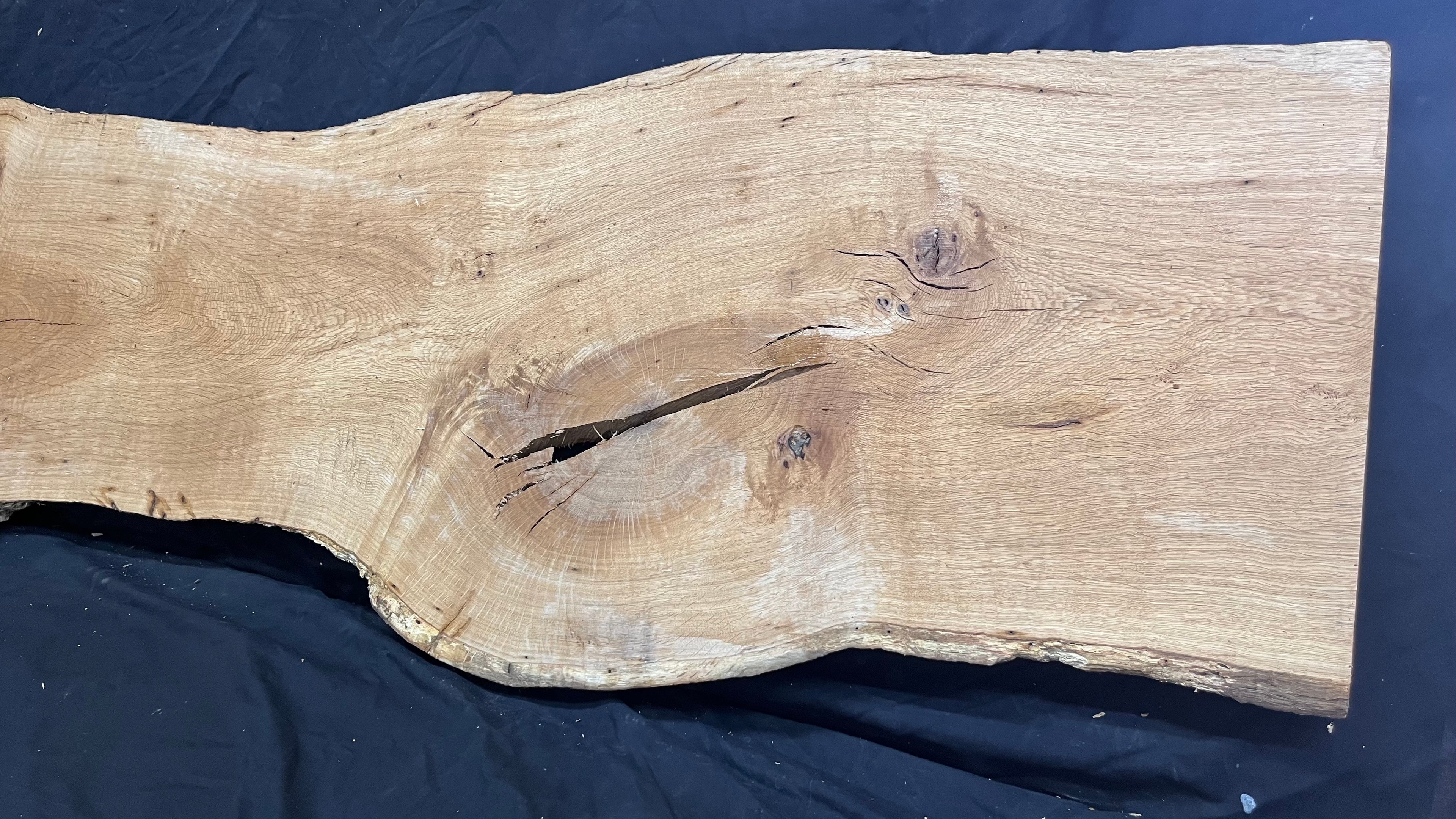 Oak resin project coffee table top 1770 L x 480 W x 31 D mm      (489mf)