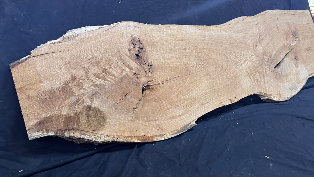 Oak resin project coffee table top 1770 L x 480 W x 31 D mm      (489mf)