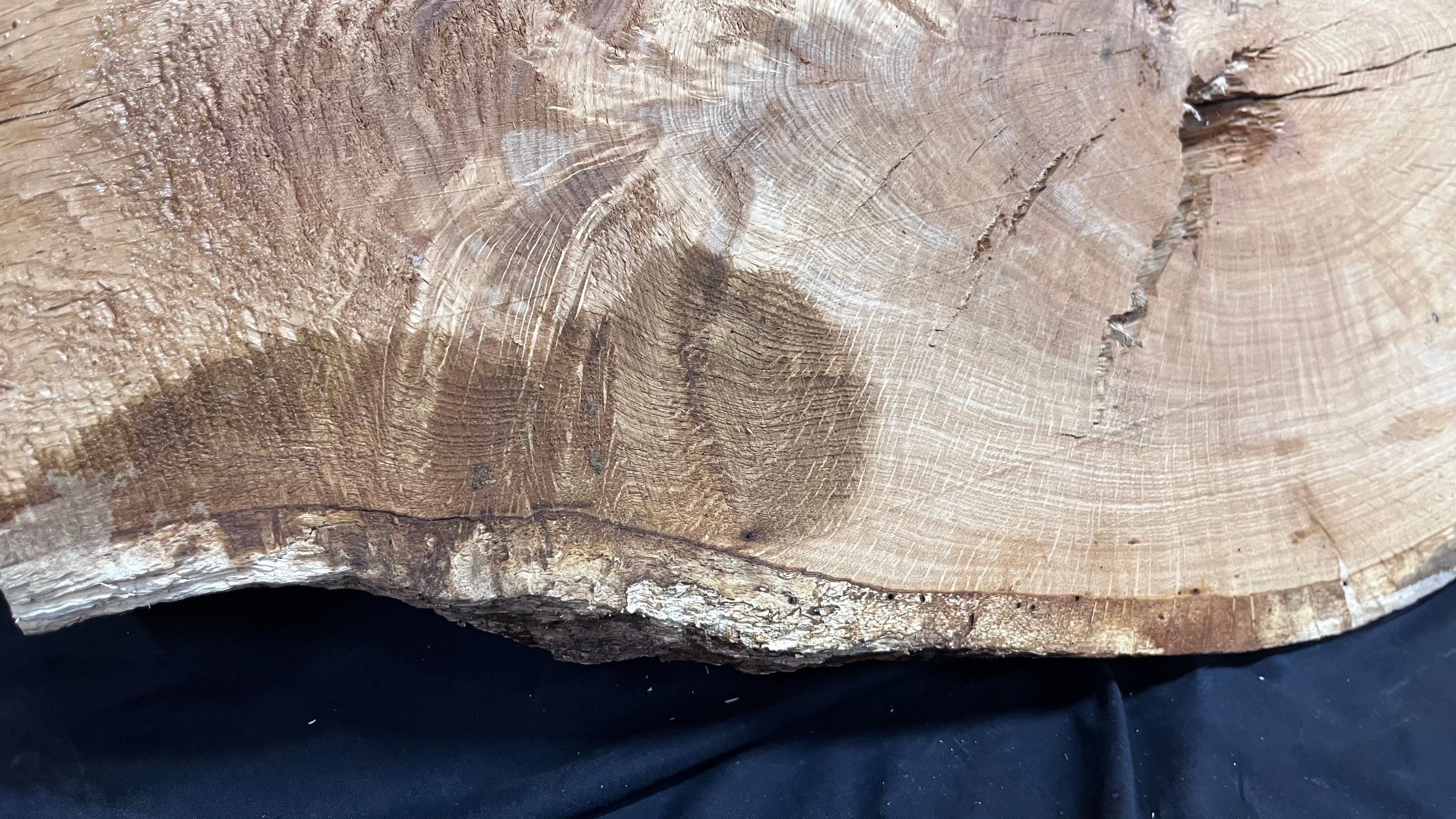 Oak resin project coffee table top 1770 L x 480 W x 31 D mm      (489mf)