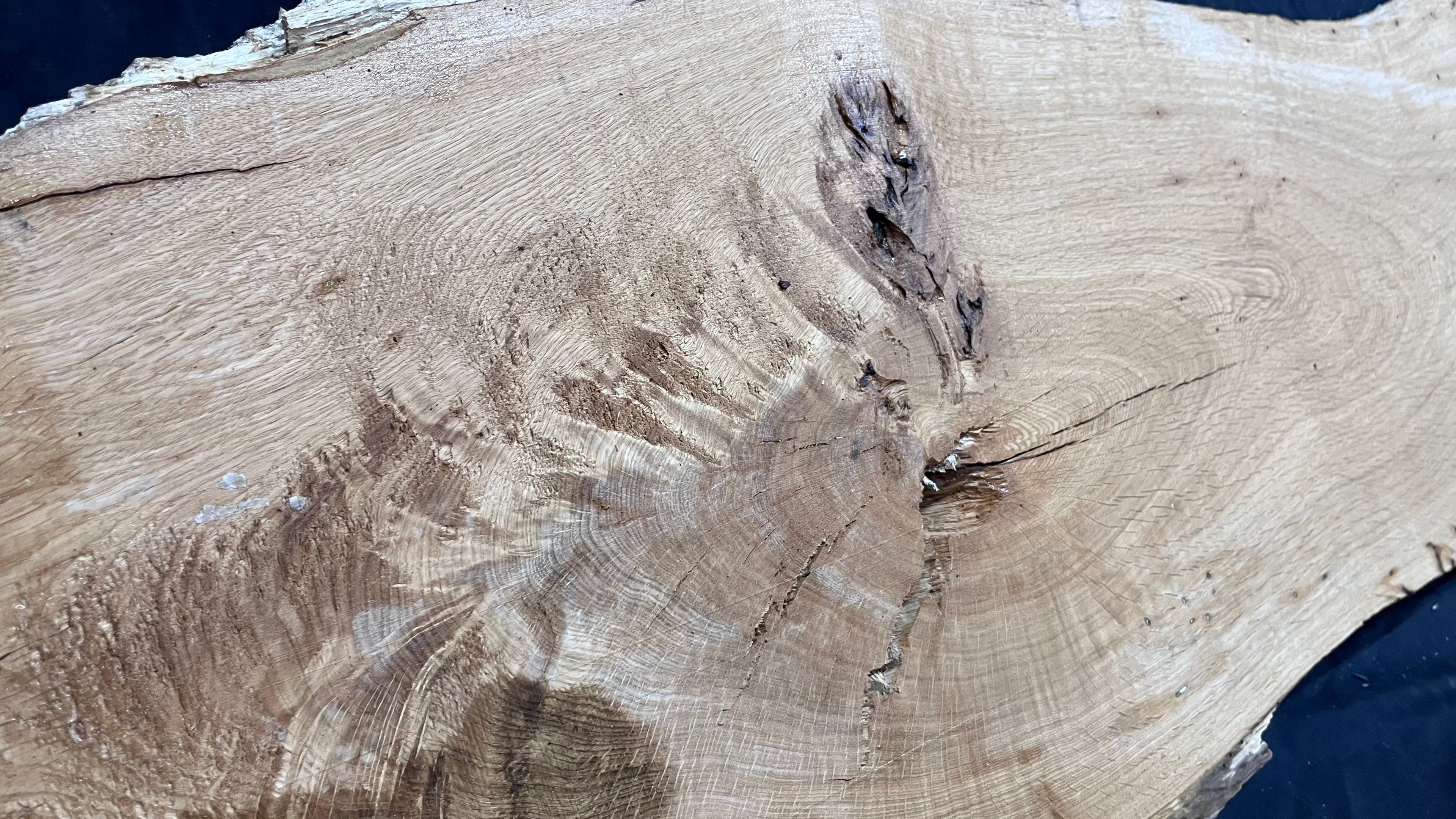 Oak resin project coffee table top 1770 L x 480 W x 31 D mm      (489mf)