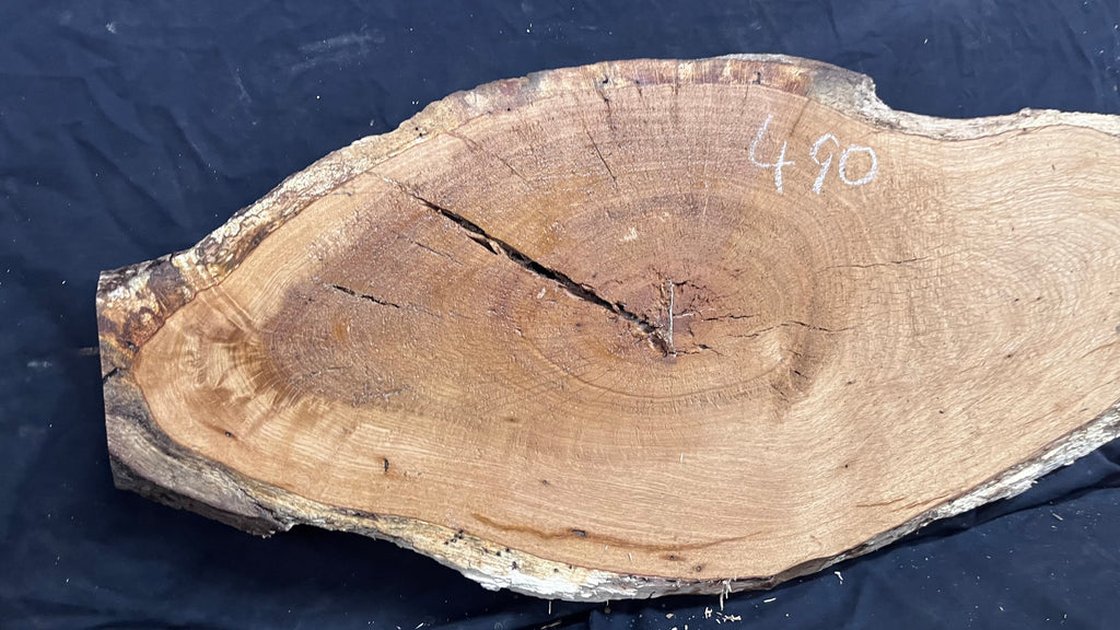 Oak resin project coffee table top 1514 L x 421 W x 30 D mm      (490mf)