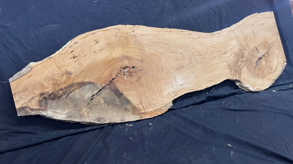 Oak resin project coffee table top 1514 L x 421 W x 30 D mm      (490mf)