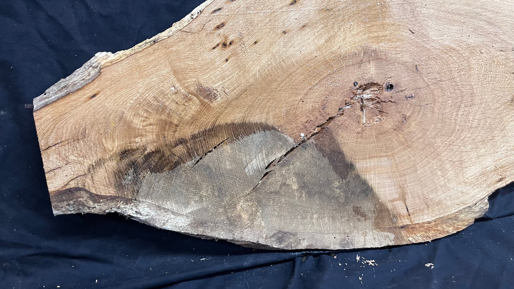 Oak resin project coffee table top 1514 L x 421 W x 30 D mm      (490mf)