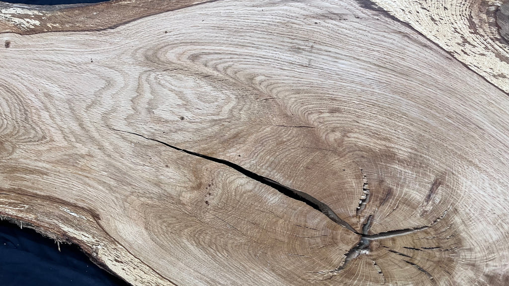 Oak resin project coffee table top 1570 L x 560 W x 21 D mm      (491mf)