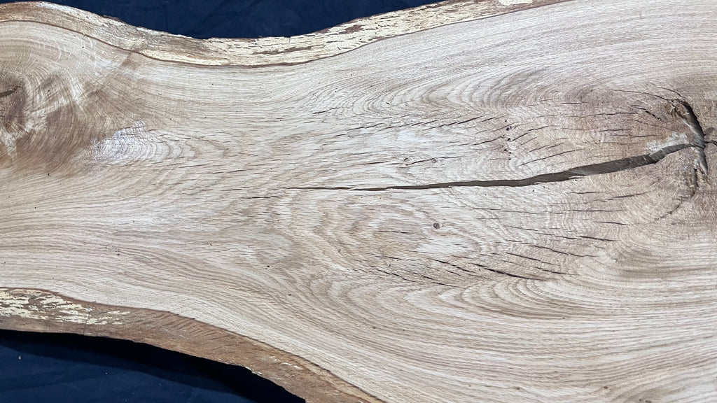 Oak resin project coffee table top 1570 L x 560 W x 21 D mm      (491mf)