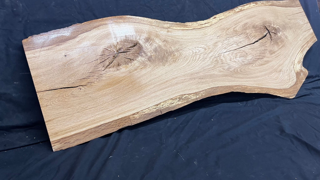 Oak resin project coffee table top 1570 L x 560 W x 21 D mm      (491mf)