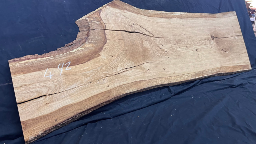 Oak resin project coffee table top 1525 L x 476 W x 21 D mm      (492mf)