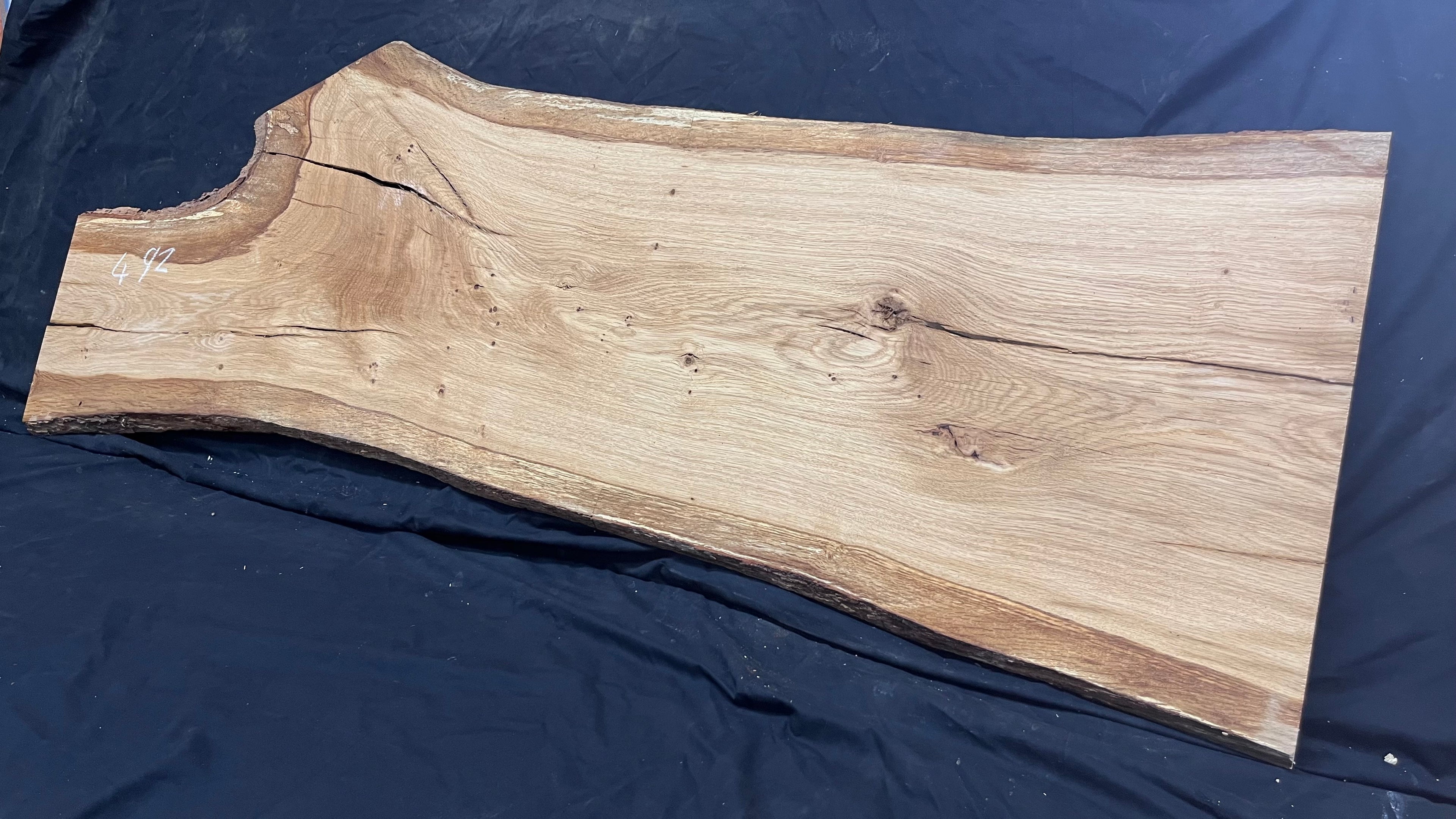 Oak resin project coffee table top 1525 L x 476 W x 21 D mm      (492mf)