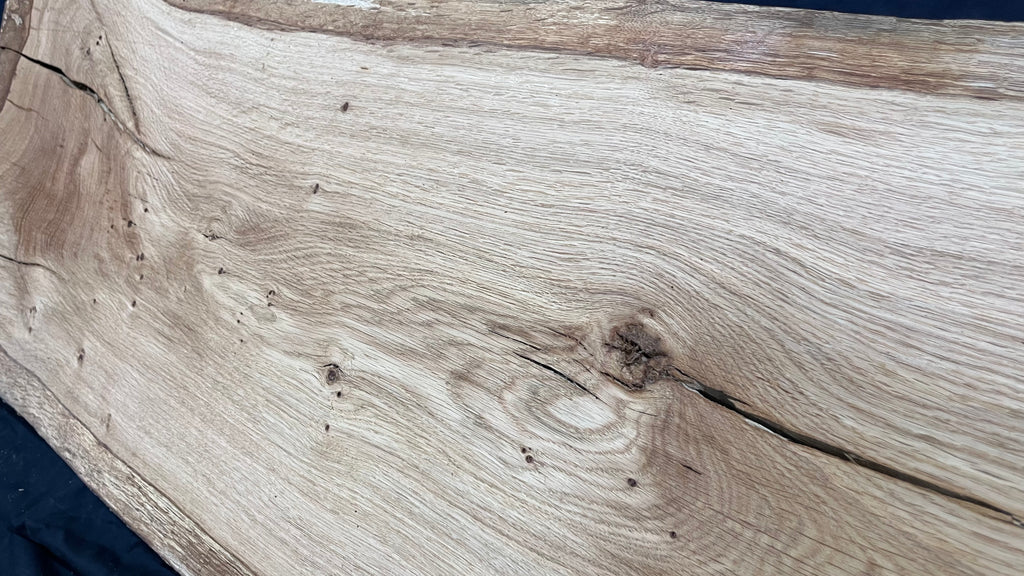 Oak resin project coffee table top 1525 L x 476 W x 21 D mm      (492mf)