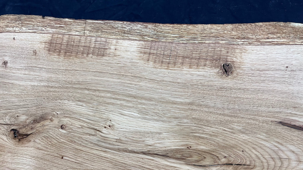 Oak resin project coffee table top 1525 L x 476 W x 21 D mm      (492mf)