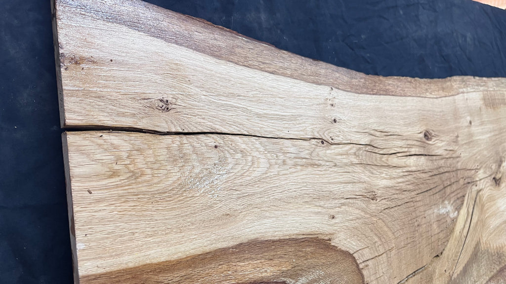 Oak resin project coffee table top 1525 L x 476 W x 21 D mm      (492mf)