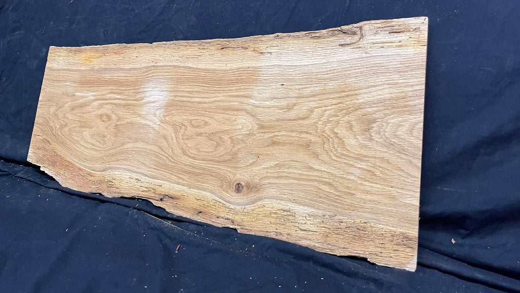 Rustic oak window sill, shelf,  896 L x 396 W x 14 D mm      (495mf)