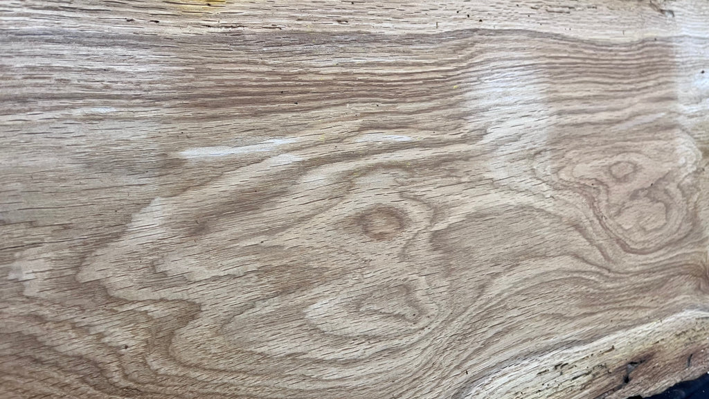 Rustic oak window sill, shelf,  896 L x 396 W x 14 D mm      (495mf)