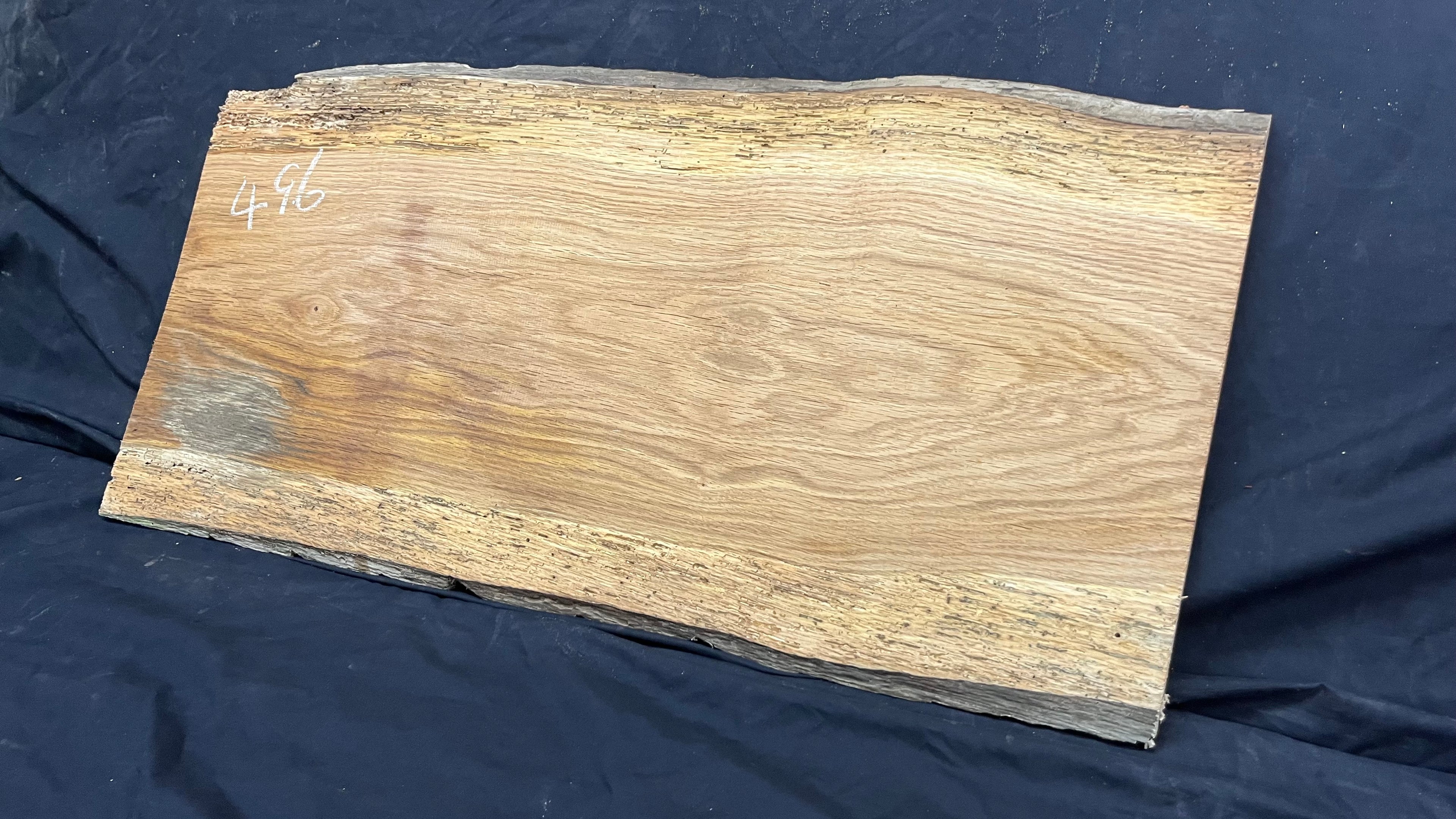 Rustic oak window sill, shelf,  903 L x 446 W x 14 D mm      (496mf)