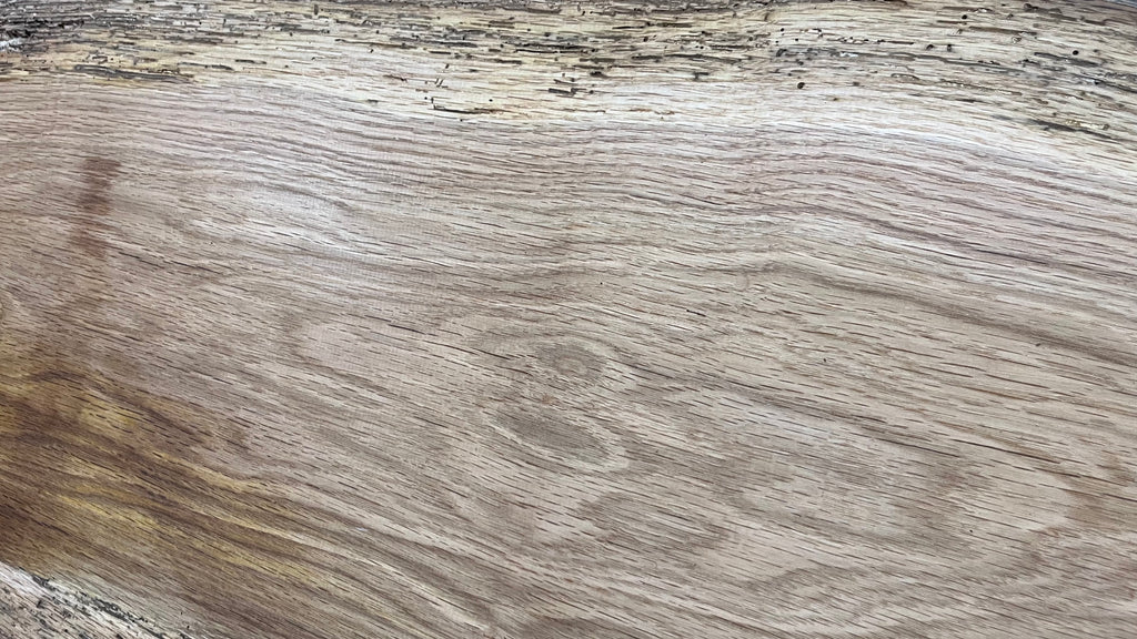 Rustic oak window sill, shelf,  903 L x 446 W x 14 D mm      (496mf)