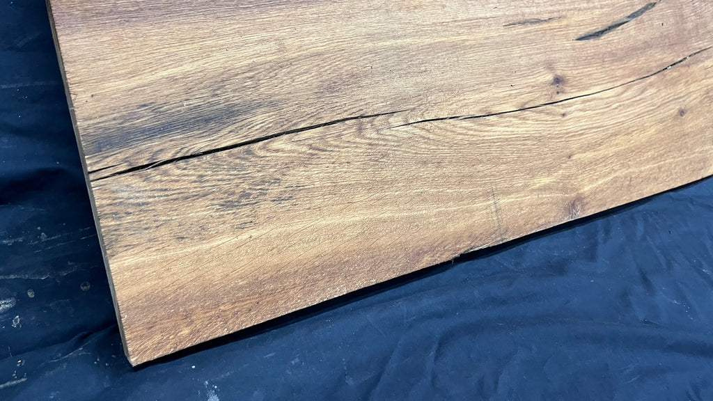 Rustic brown oak window sill, shelf,  938 L x 398 W x 43 D mm      (499)