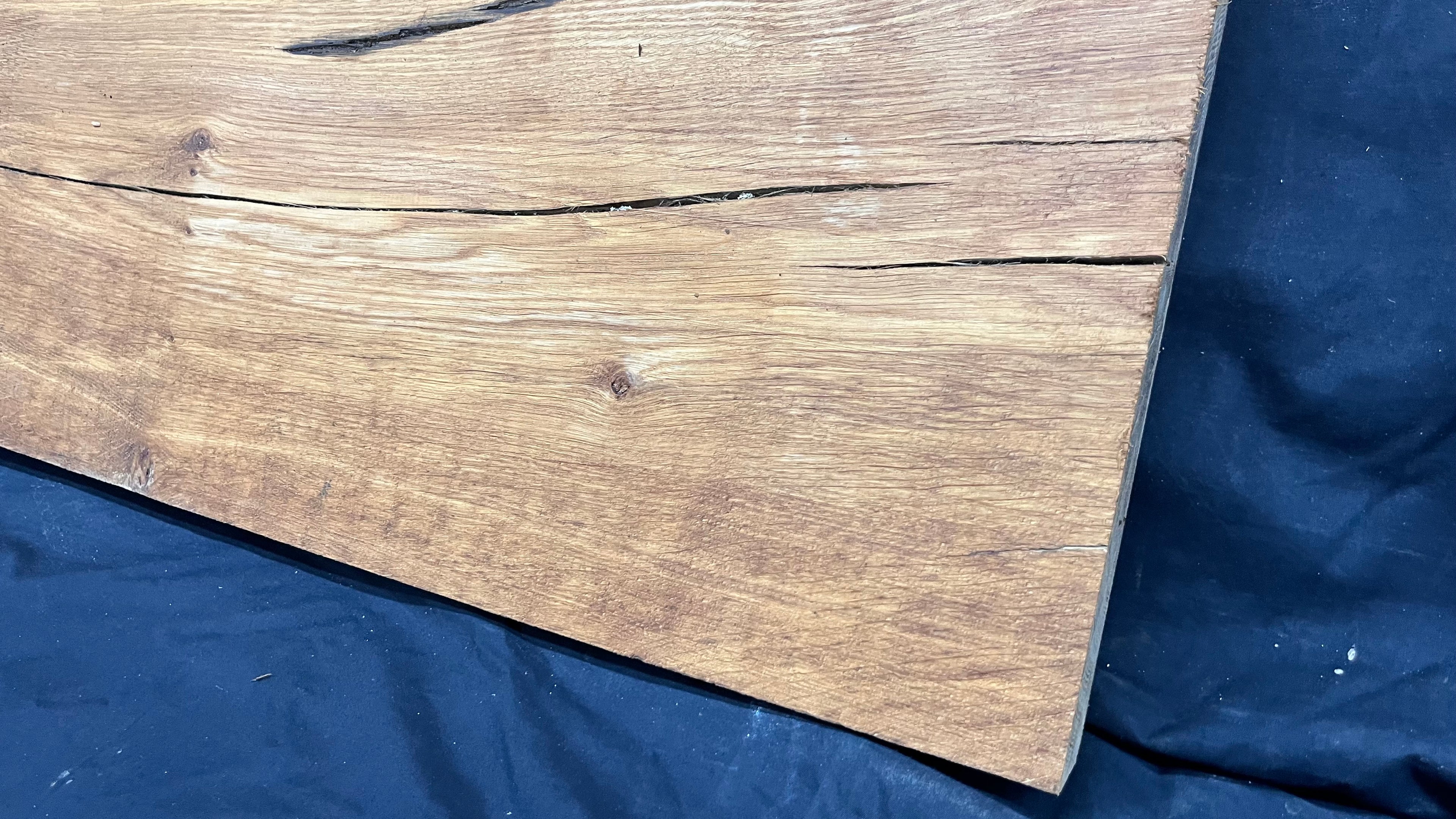 Rustic brown oak window sill, shelf,  938 L x 398 W x 43 D mm      (499)