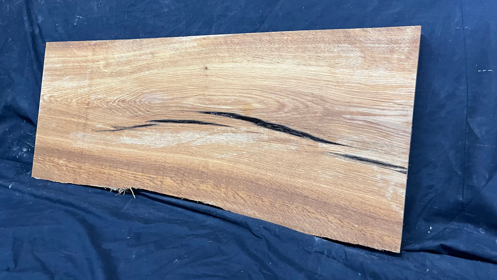 Rustic brown oak window sill, shelf,  938 L x 398 W x 43 D mm      (499)