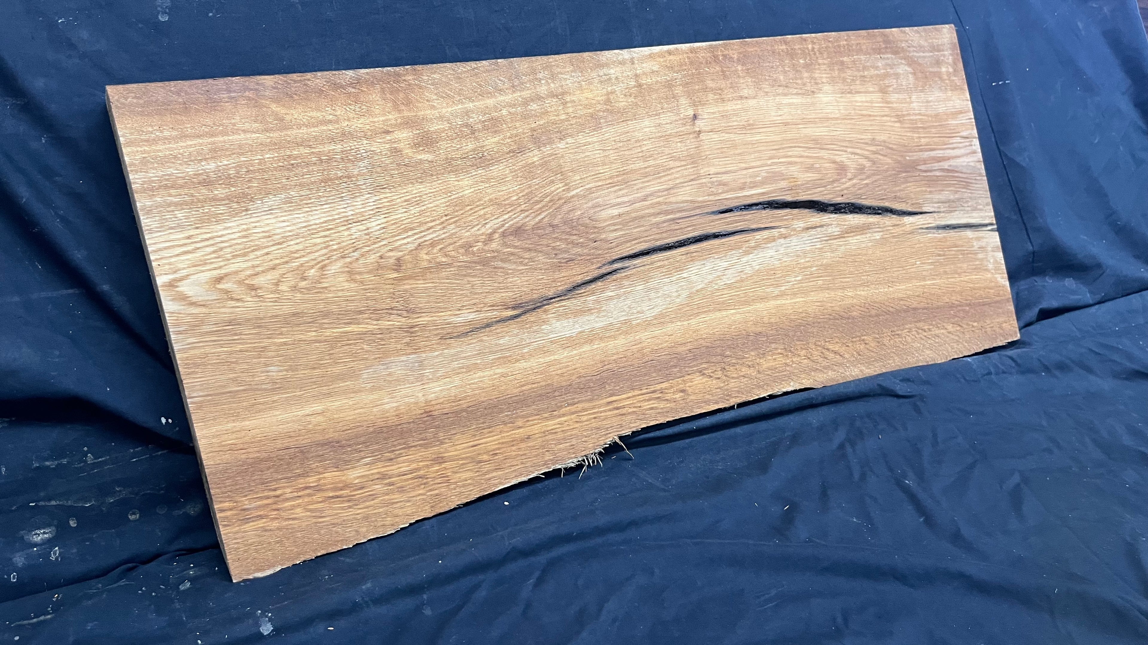 Rustic brown oak window sill, shelf,  938 L x 398 W x 43 D mm      (499)