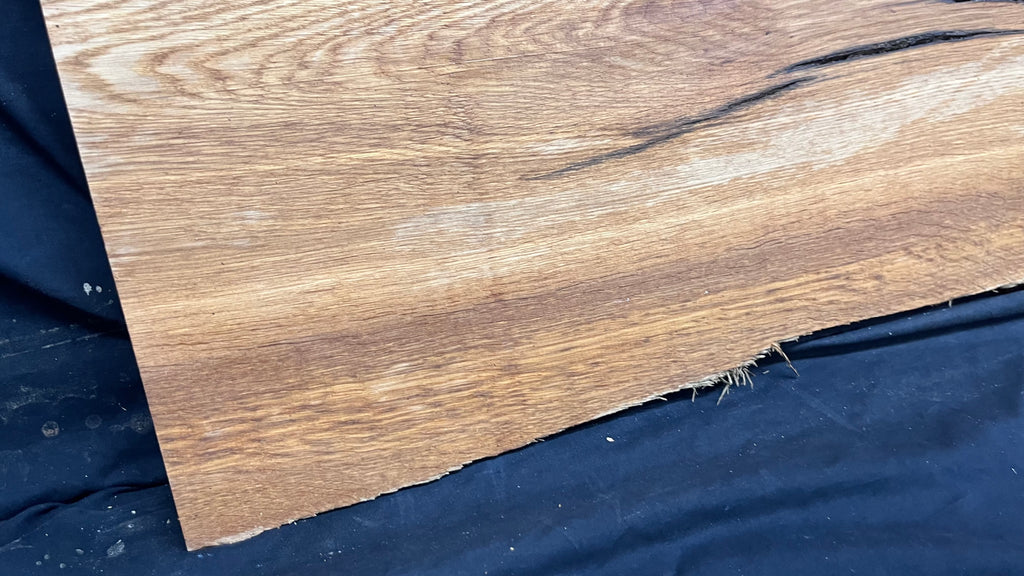 Rustic brown oak window sill, shelf,  938 L x 398 W x 43 D mm      (499)