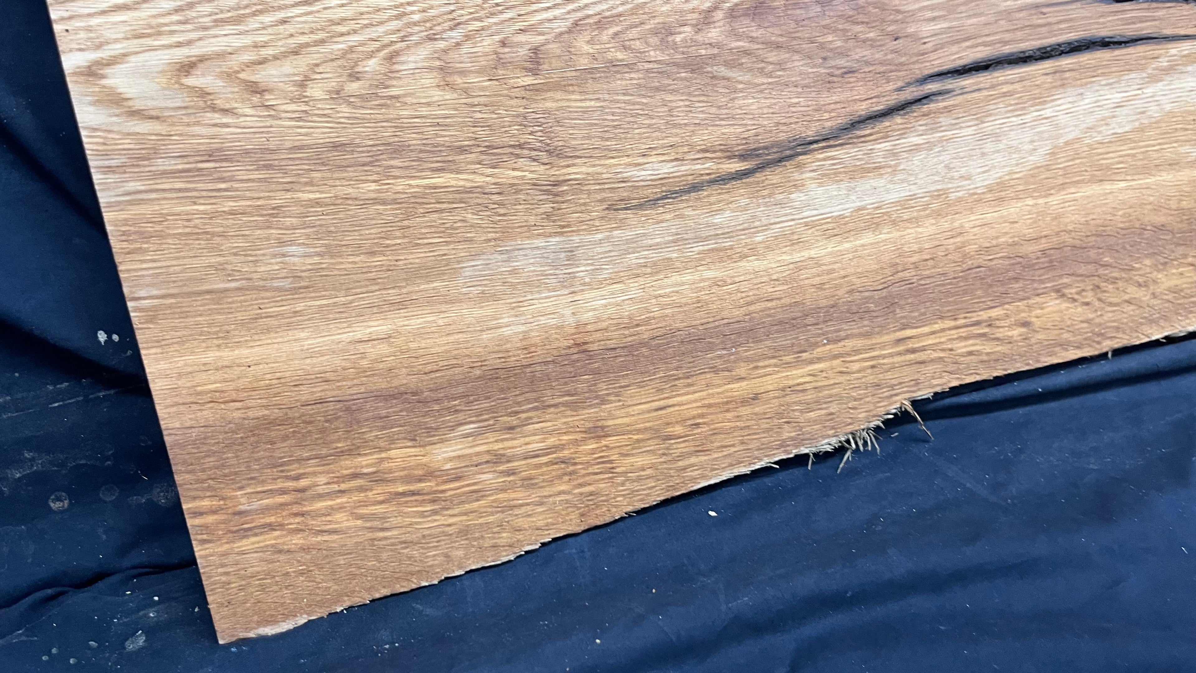 Rustic brown oak window sill, shelf,  938 L x 398 W x 43 D mm      (499)