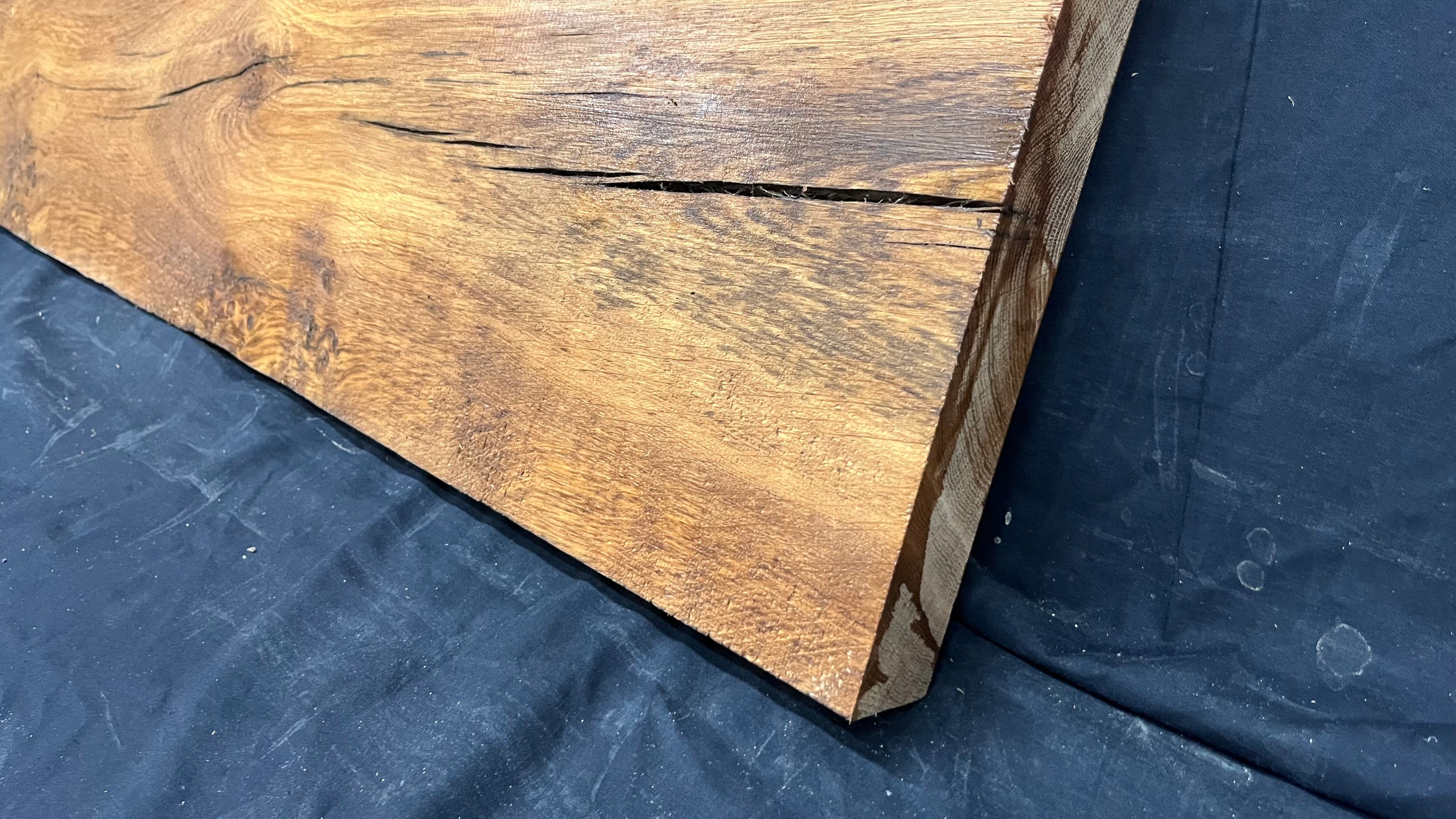Pippy brown oak window cill, craft wood shelf,  1184 L x 371 W x 42 D mm      (504)