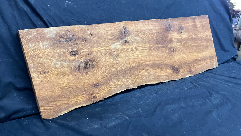 Pippy brown oak window cill, craft wood shelf,  1184 L x 371 W x 42 D mm      (504)