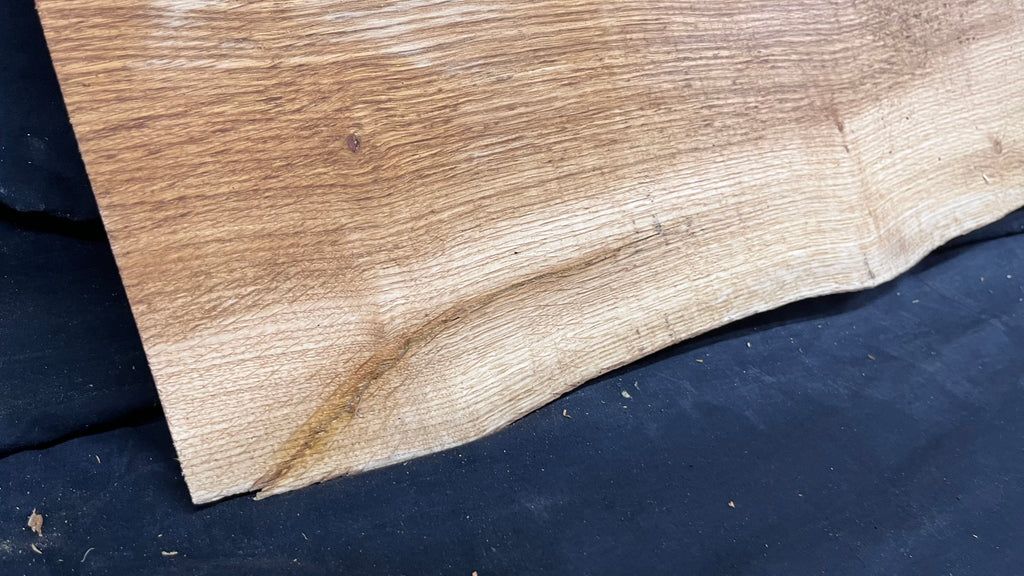 Oak window cill, craft wood shelf, 948 L x 350 W x 20 D mm      (505)