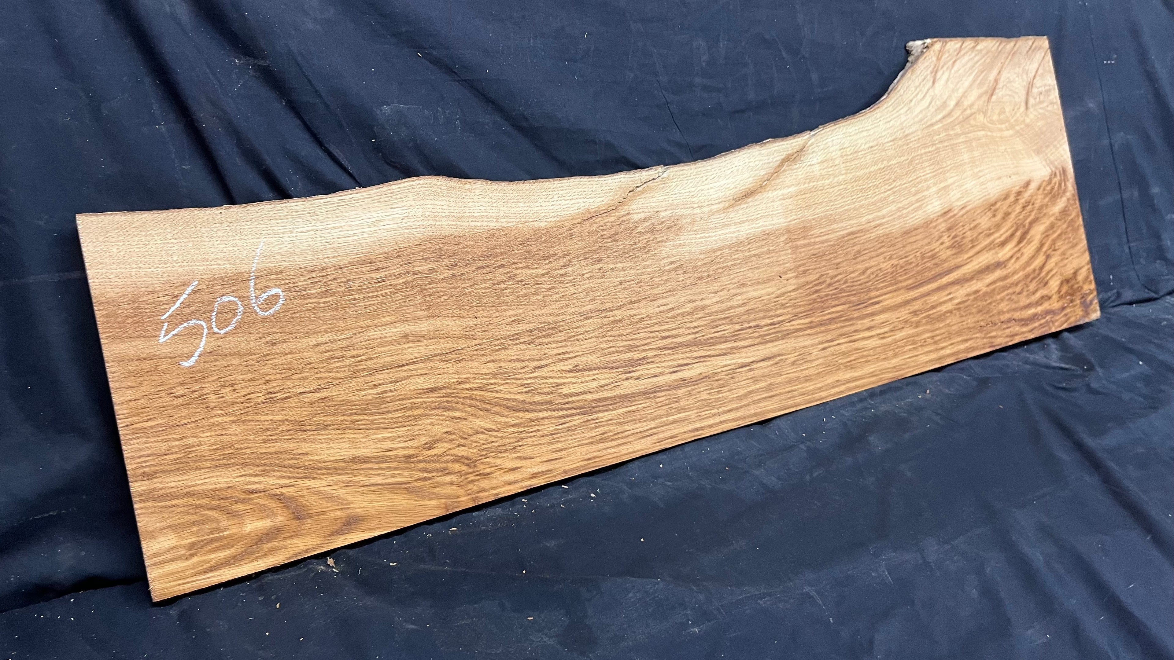 Oak window cill, craft wood shelf, 1075 L x 356 W x 19 D mm      (mt506)