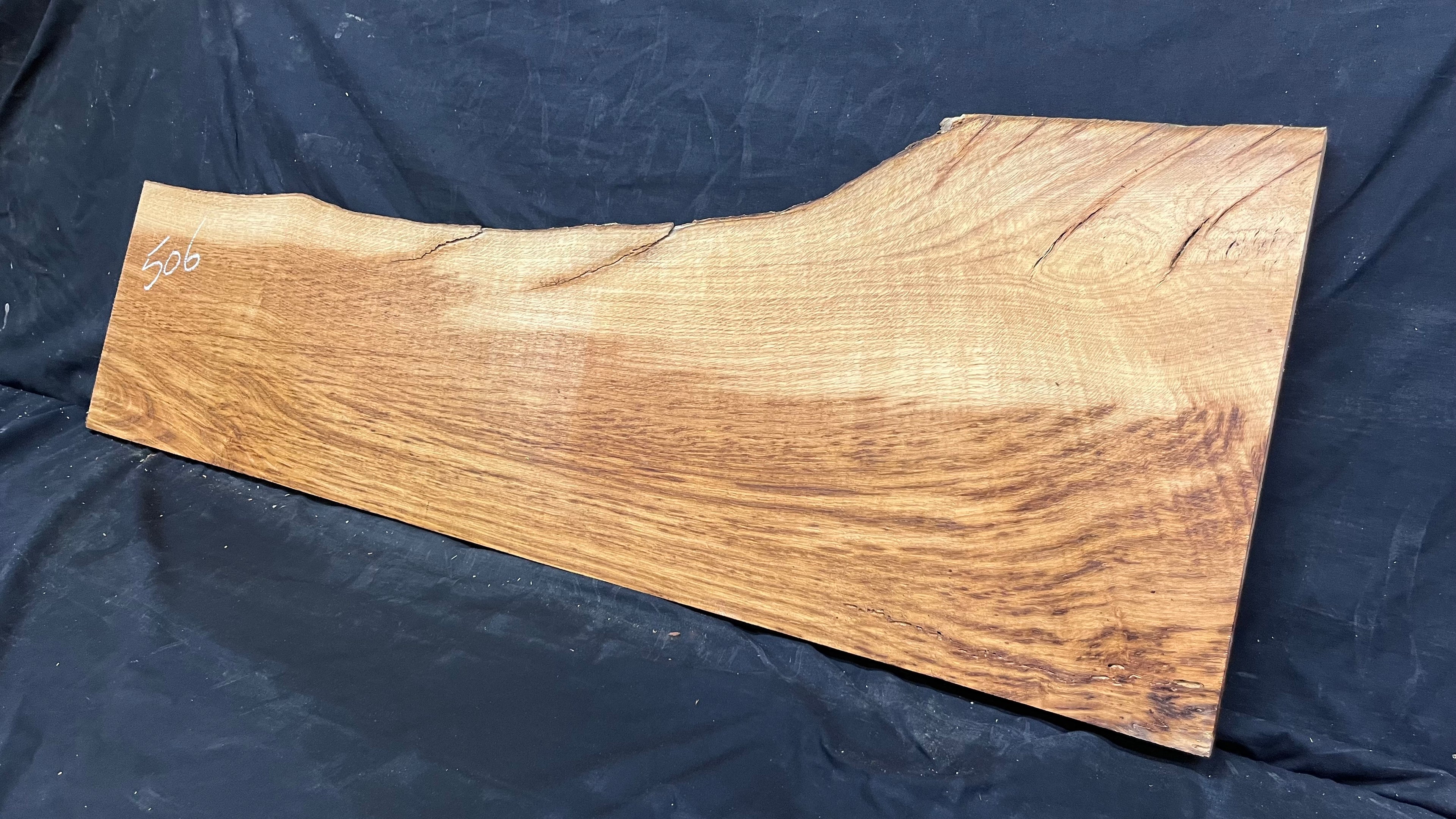 Oak window cill, craft wood shelf, 1075 L x 356 W x 19 D mm      (mt506)