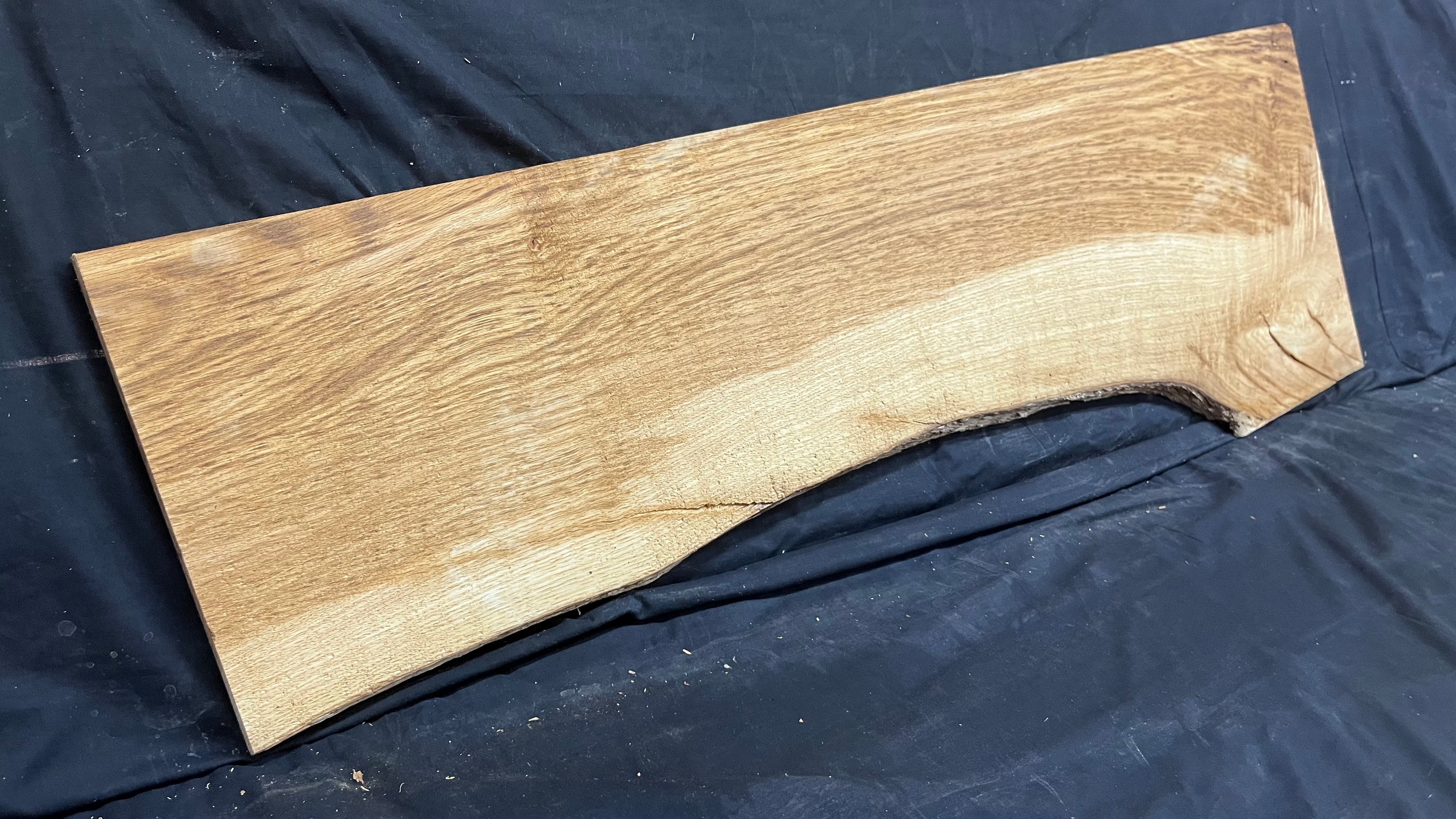 Oak window cill, craft wood shelf, 1075 L x 356 W x 19 D mm      (mt506)