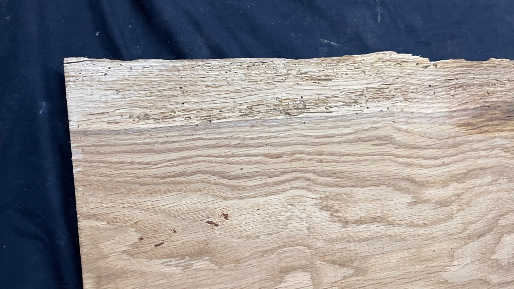 Oak window cill, craft wood shelf, 1315  L x 528 W x 22 D mm      (mt510)