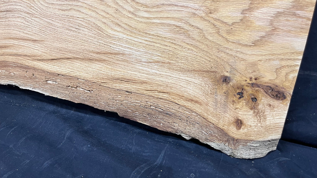 Oak window cill, craft wood shelf, 1398 L x 537 W x 23 D mm      (mt511)