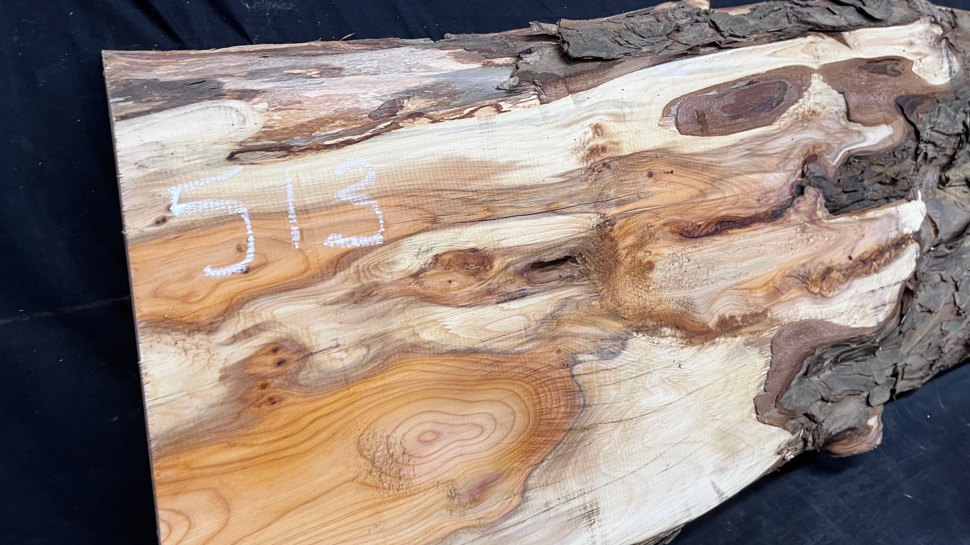 Yew, resin project, slab, board, block 1215 L x 335 W x 40 D mm    (513)