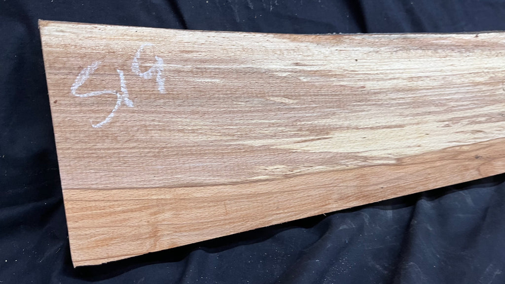Spalted beech wood turning, tone wood, mantle 1341 L x 187 W x 46 D mm    (519)