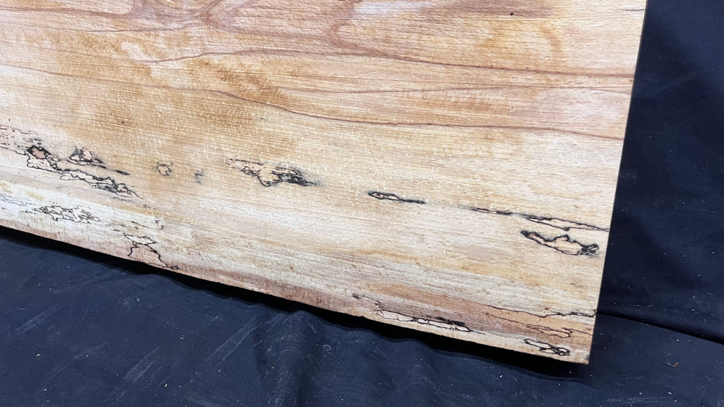 Spalted beech wood turning, tone wood, mantle 1411 L x 200 W x 48 D mm    (520)