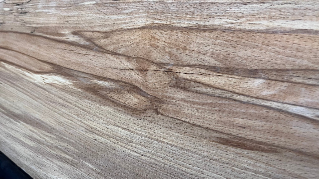 Spalted beech wood turning, tone wood, mantle 1349 L x 274 W x 43 D mm    (523)