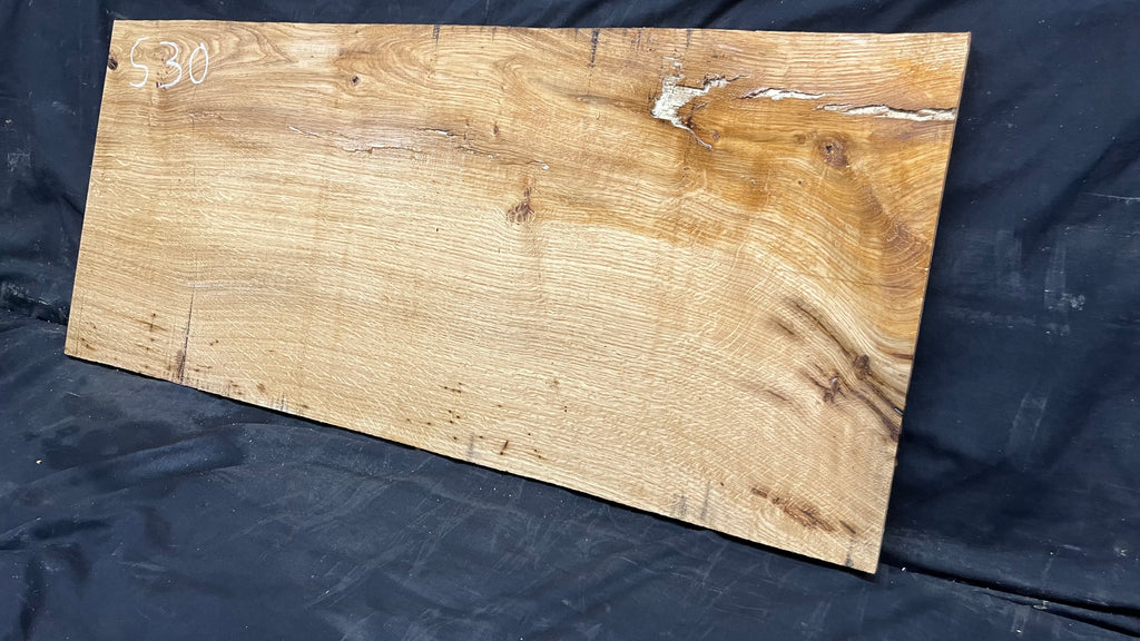 Oak window cill, craft wood shelf, 819 L x 363 W x 20 D mm     (530)