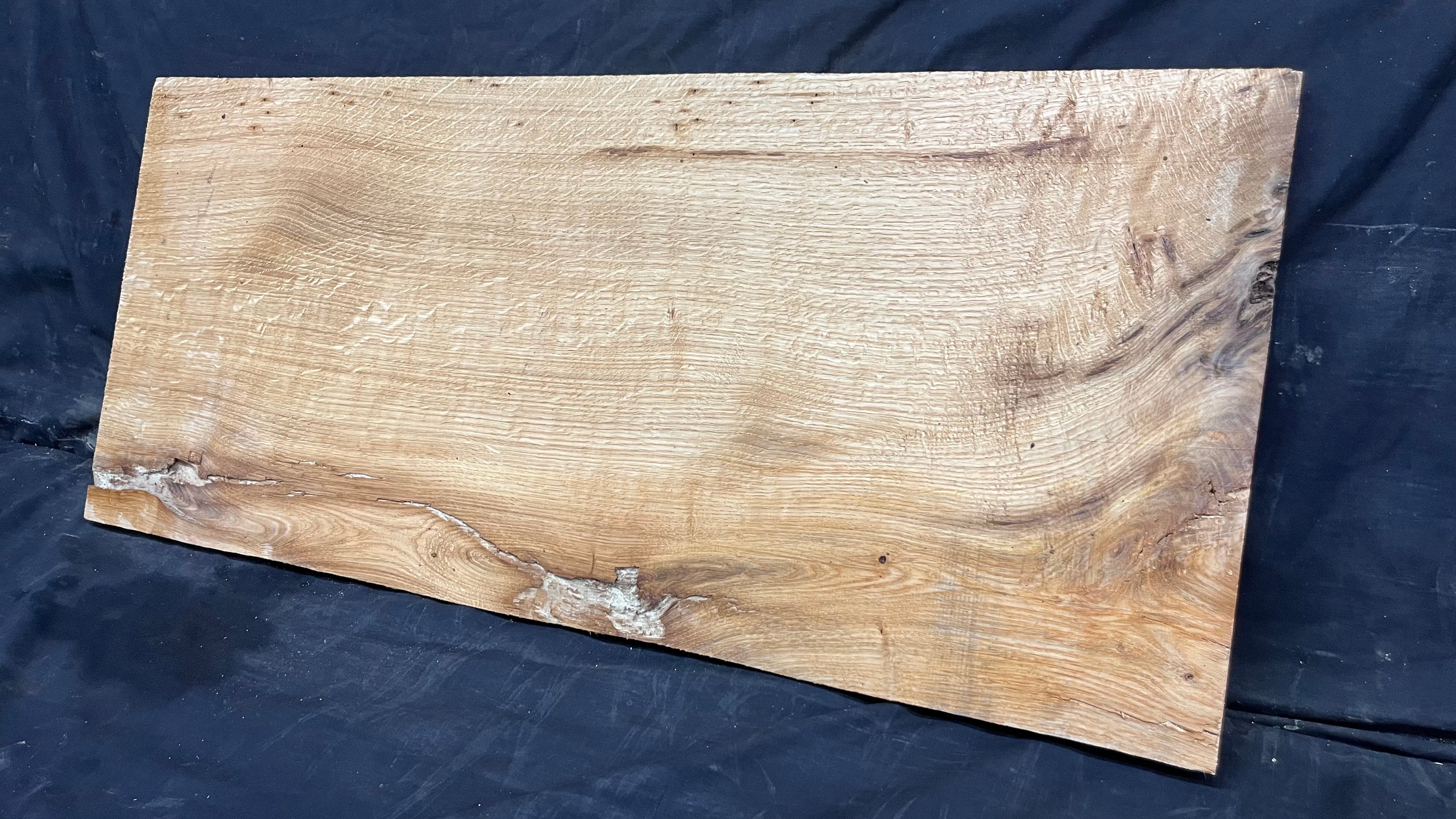 Oak window cill, craft wood shelf, 819 L x 363 W x 20 D mm     (530)